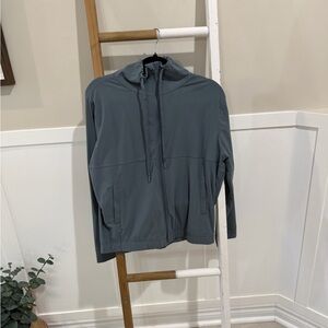 Kirkland Signature women’s Charcoal /teal Windbreaker